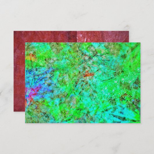 Blue darkness abstract invitation,Abstract blue In Einladung (Vorne/Hinten)