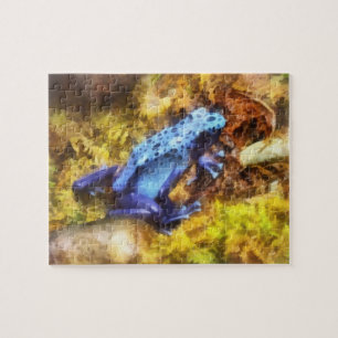 Blue Dart Frog Puzzle