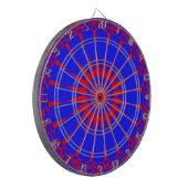 Blue Dartboard |1owlartist Dartscheibe (Vorderseite Links)