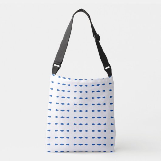 Blue Dash Crossbody: Moderne Minimalistische Tasch Tragetaschen Mit Langen Trägern (Vorderseite)
