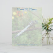 Blue Dasher Dragonfly Items Letterhead Briefbogen (Stehend Vorderseite)