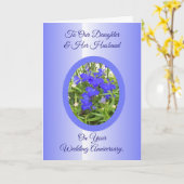 Blue Daughter Husband Personalisierter Jahrestag Karte (Gelbe Blume)