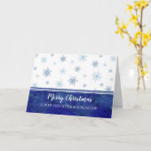 Blue Daughter & Son in Law Frohe Weihnachten Karte (Gelbe Blume)