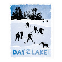 Blue Day on Lake Pond Hockey