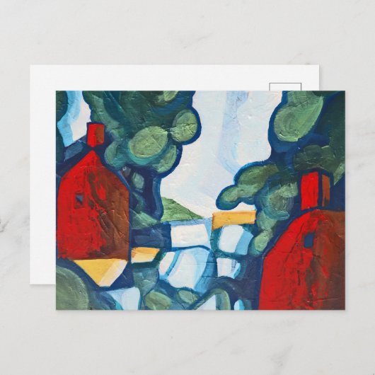 Blue Day Postkarte (Vorne/Hinten)