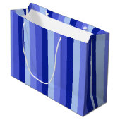 Blue Days Große Geschenktasche Geschenktüte (Vorderseite Schrägansicht)