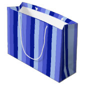 Blue Days Große Geschenktasche Geschenktüte (Rückseite Schrägansicht)