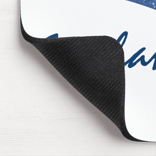 Blue Dazzling Star Curves Mousepad (Ecke)