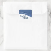 Blue Dazzling Star Curves Stickers (Tasche)