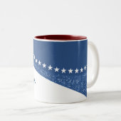 Blue Dazzling Star Curves Tasse (VorderseiteRechts)