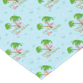 Blue Deck The Palms Tropical Christmas Santa Flami Kurzer Tischläufer (Ecke)