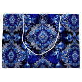 Blue Decoration Ornaments Holiday Gift Bag Große Geschenktüte (Vorderseite)