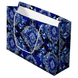 Blue Decoration Ornaments Holiday Gift Bag Große Geschenktüte