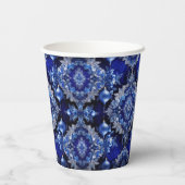 Blue Decoration Ornaments Holiday Paper Cups Pappbecher (Rückseite)