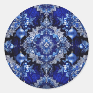 Blue Decoration Ornaments Holiday Sticker