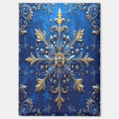 Blue Decorative Christmas Holiday Magnet (Vorderseite)
