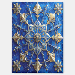 Blue Decorative Christmas Holiday Magnet