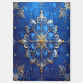 Blue Decorative Christmas Holiday Magnet (Vorderseite)