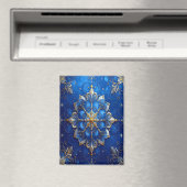 Blue Decorative Christmas Holiday Magnet (In Situ (Geschirrspüler))