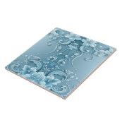 Blue Decorative Floral Ceramic Tile Fliese (Seite)