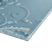 Blue Decorative Floral Cutting Board Schneidebrett (Ecke)