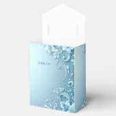 Blue Decorative Floral Favor Box Geschenkschachtel (Geöffnet)