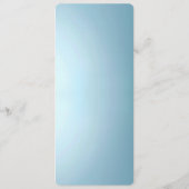 Blue Decorative Floral Menu Menükarte (Rückseite)