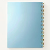 Blue Decorative Floral Notebook Notizblock (Rückseite)