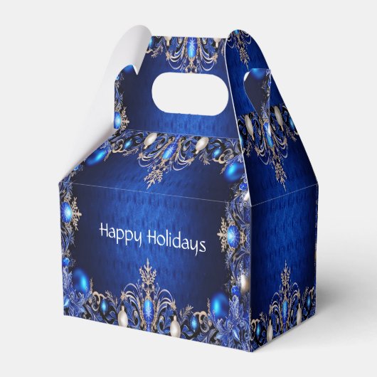 Blue Decorative Holiday Geschenkboxen Geschenkschachtel (Rückseite)