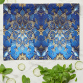 Blue Decorative Holiday Kitchen Towel Geschirrtuch (Gefaltet)