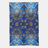 Blue Decorative Holiday Kitchen Towel Geschirrtuch (Vertikal)
