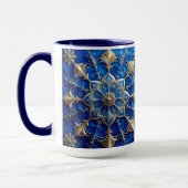 Blue Decorative Holiday Mug Tasse (Links)