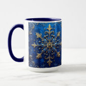 Blue Decorative Holiday Mug Tasse (Links)