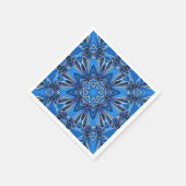 Blue Decorative Holiday Napkin Serviette (Ecke)
