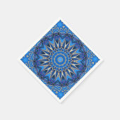 Blue Decorative Holiday Napkin Serviette (Ecke)