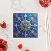 Blue Decorative Holiday Napkin Serviette (Beispiel)
