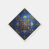 Blue Decorative Holiday Napkin Serviette (Ecke)