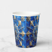 Blue Decorative Holiday Paper Cups Pappbecher (Rechts)