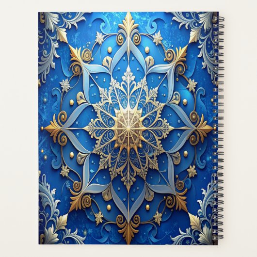 Blue Decorative Holiday Planer (Rückseite)