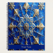 Blue Decorative Holiday Planner Planer (Vorderseite)