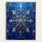 Blue Decorative Holiday Planner Planer (Vorderseite)