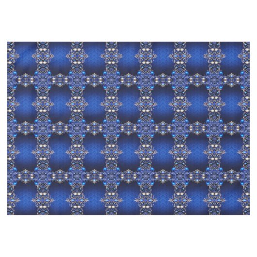 Blue Decorative Holiday Tablecloth Tischdecke (Vorderseite (Horizontal))