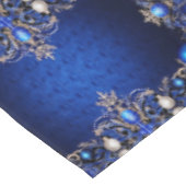 Blue Decorative Holiday Tablecloth Tischdecke (Schrägansicht)