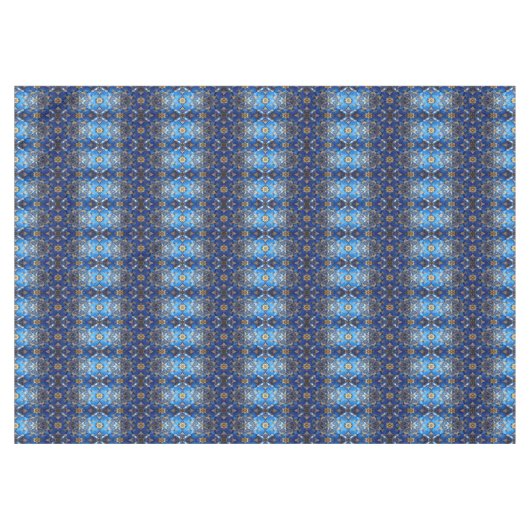 Blue Decorative Holiday Tablecloth Tischdecke (Vorderseite (Horizontal))