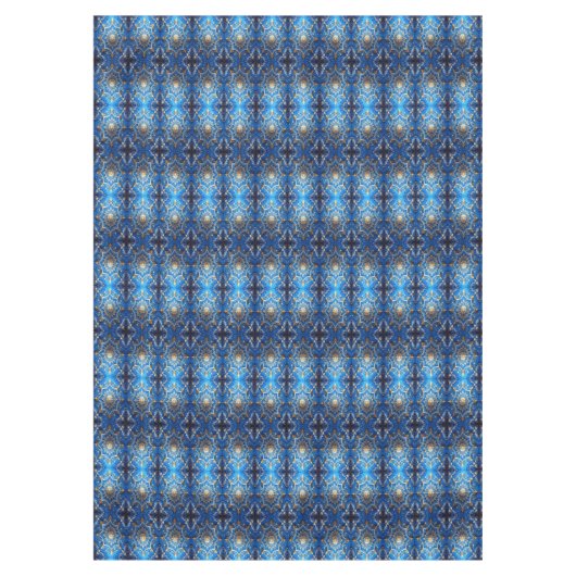 Blue Decorative Holiday Tablecloth Tischdecke (Vorderseite)