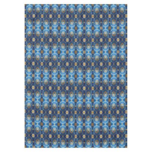 Blue Decorative Holiday Tablecloth Tischdecke (Vorderseite)