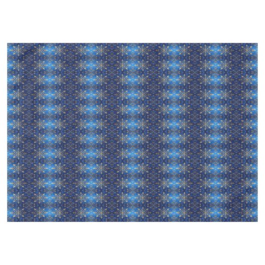 Blue Decorative Holiday Tablecloth Tischdecke (Vorderseite (Horizontal))