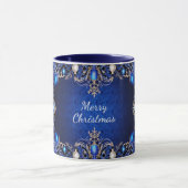Blue Decorative Holiday Tasse (Zentrum)