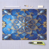 Blue Decorative Holiday Tissue Paper Seidenpapier (Handwerk)