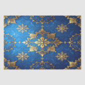 Blue Decorative Holiday Tissue Paper Seidenpapier (Vorderseite)